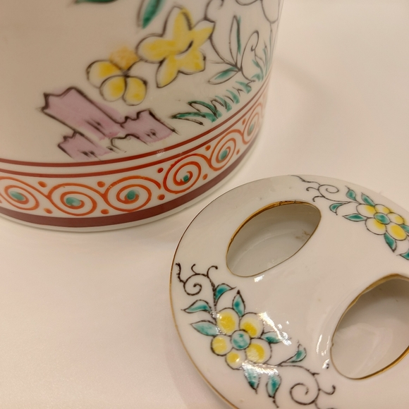 Vintage Teapot Made In Japan Flowers Birds - Picture 5 of 9